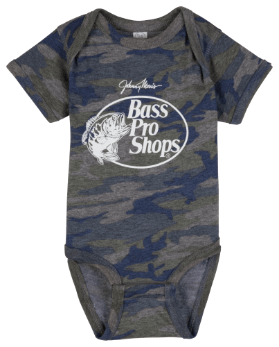 Unisex Short-Sleeve Logo-Graphic Bodysuit for Baby