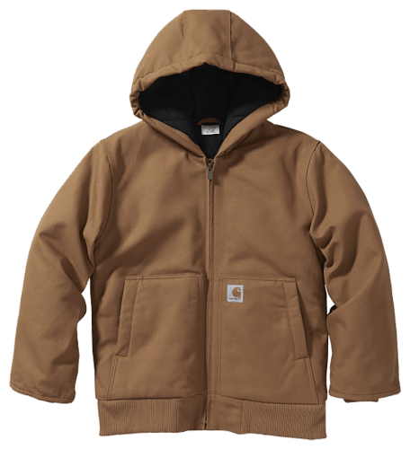 Carhartt Flannel Quilt-Lined Active Jacket with Storm Cuffs for Kids