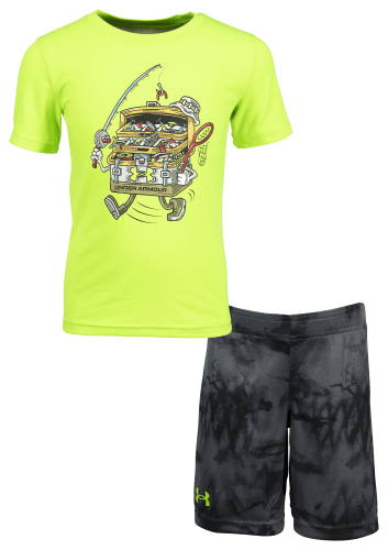 Under Armour Tackle Box Short Sleeve T Shirt and Shorts Set for