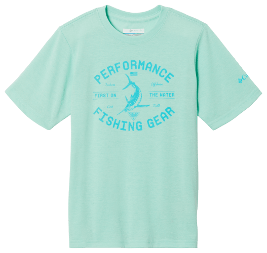 Columbia PFG Seasonal Graphic Short Sleeve T Shirt for Kids