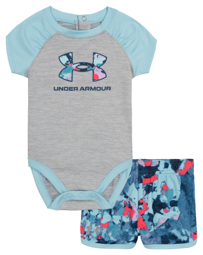 Under Armour Painted Melt Icon Short-Sleeve T-Shirt and Shorts Set for  Toddler Girls