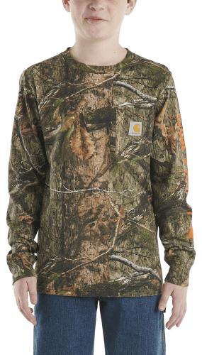 Carhartt Camo Long Sleeve Pocket T Shirt for Kids Cabela s