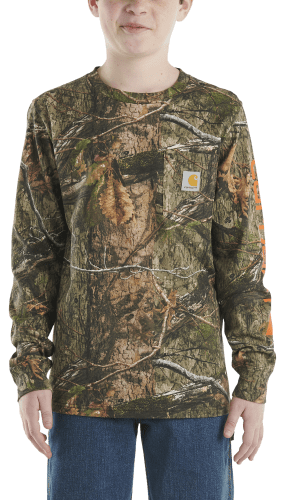 Carhartt Camo Long-Sleeve Pocket T-Shirt for Kids