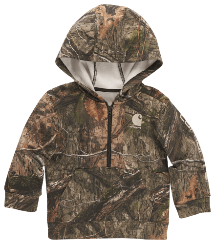 Carhartt Camo Fleece Half Zip Long Sleeve Sweatshirt for Toddlers