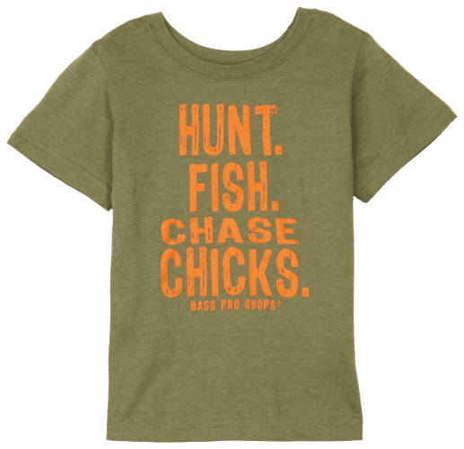 Bass Pro Shops Hunt Fish Chase Chicks Short-Sleeve T-Shirt for Toddlers