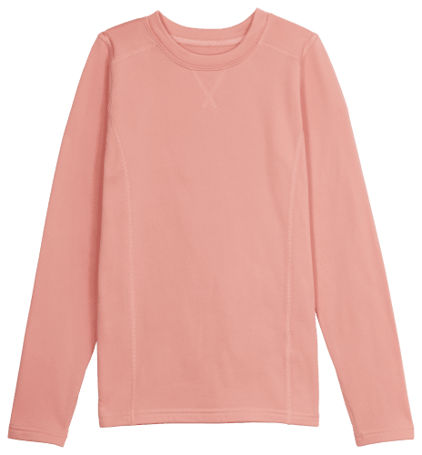 Ladies Womens Plain Long Sleeve Round Neck Top Basic T Shirt