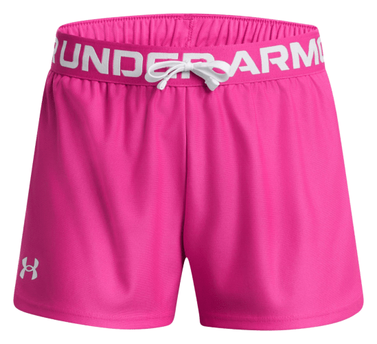 Under Armour Play Up Graphic Logo Shorts - Girls