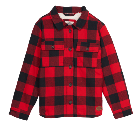 FR. Flannel Plaid Shirt 02 Red