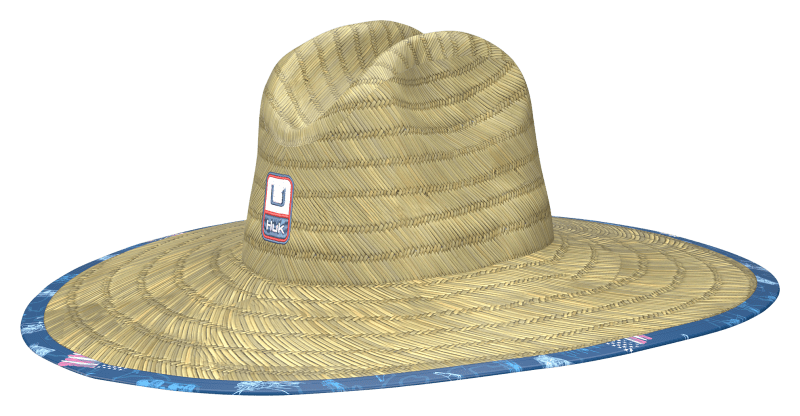 Huk Fish and Flag Straw Hat for Kids