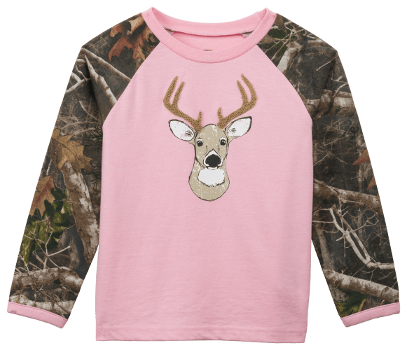 Outdoor Kids Buck Raglan Long-Sleeve T-Shirt for Babies or Toddler Girls
