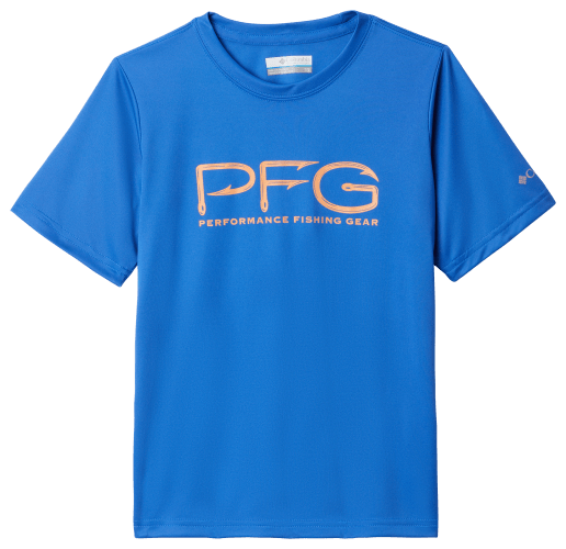 Columbia PFG Finatic Fish Flag Hooks Flagline Short-Sleeve T-Shirt for  Toddlers or Kids
