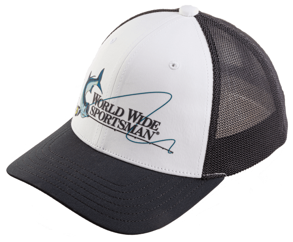 World Wide Sportsman Logo Mesh-Back Cap for Kids - Stone/Gray
