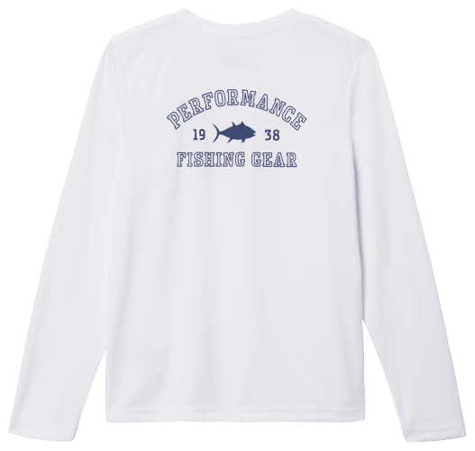 Columbia PFG Terminal Tackle University Long-Sleeve Shirt for Kids - Key West/Metal/Marlin - XL