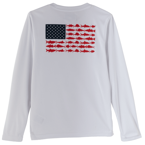 Columbia fish flag shirt sale
