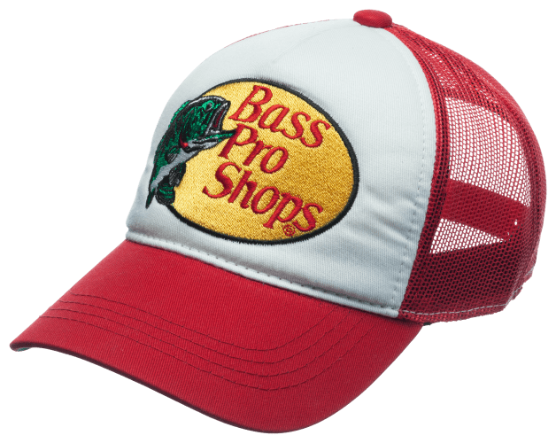 Bass Pro Shop Men's Trucker Hat Mesh Cap - Adjustable Snapback