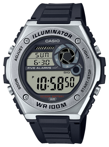 Casio illuminator sale 12 hour mode