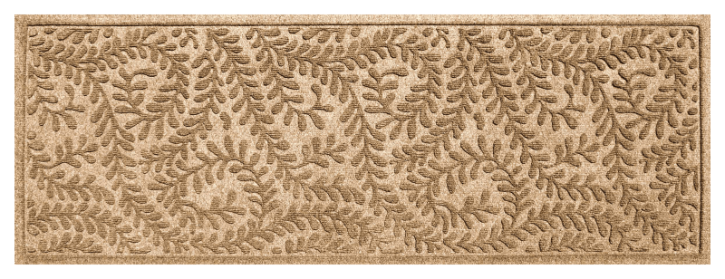 Waterhog Indoor/Outdoor Leaves Doormat, 3' x 5' - Medium Gray