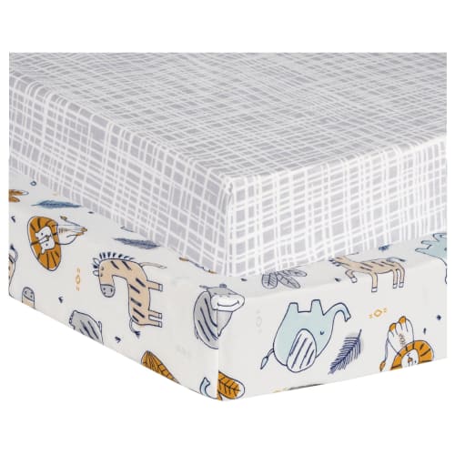 Trend lab outlet flannel crib sheet