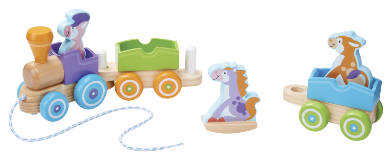 Melissa and doug farm animal train set sale