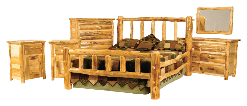 Log deals bedroom set