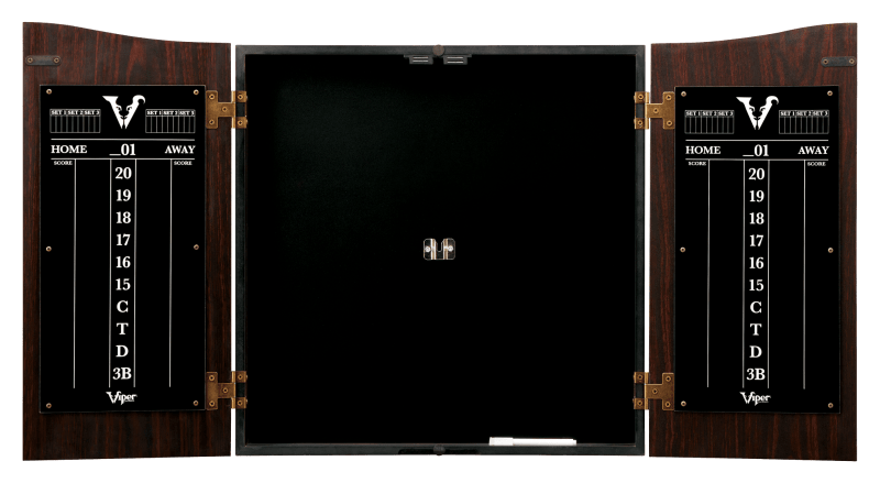 Viper Vault Dartboard Cabinet With Shot King Sisal Dartboard For Sale
