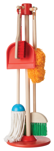 Melissa & doug 6 piece let's play house dust sweep mop sales