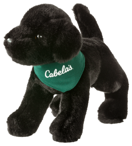 Cabela s Black Lab with Logo Plush Stuffed Toy Cabela s