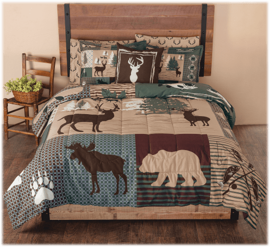 Buy Fishing Comforter Set Queen for Boys Kids Bass Fishing Bedding
