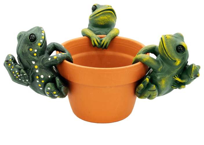 Land & Sea Jumbo Double Frog Pot Hanger