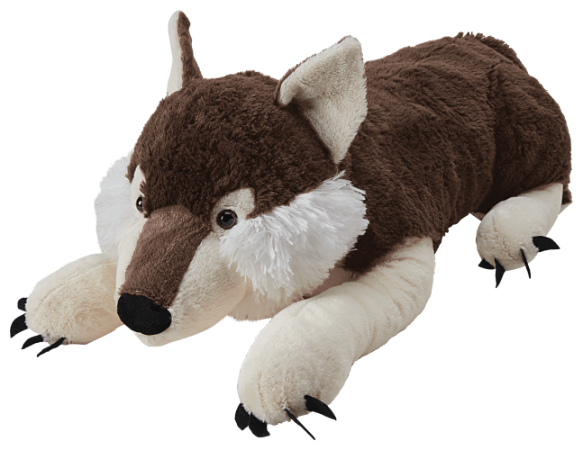 Stuffed clearance wolf plush