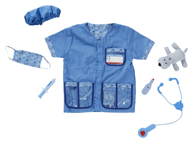 Melissa and doug veterinarian costume top