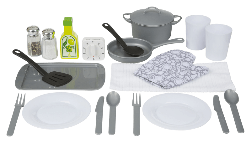 Melissa & doug wooden kitchen shop accessory set