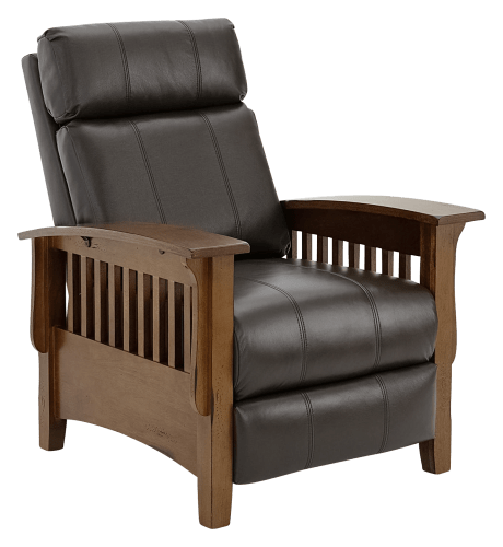 Mission style hot sale push back recliner