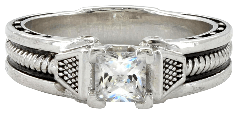 Montana Silversmiths Single Stone Horseshoe Nail Ring for Ladies Bass Pro Shops