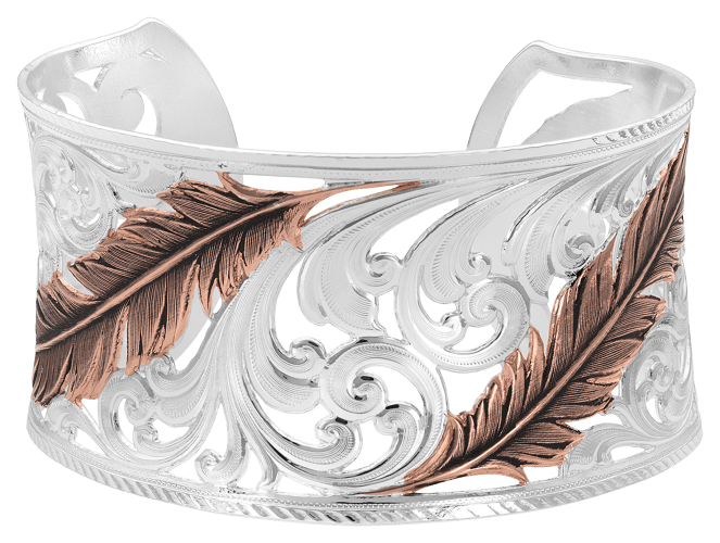 Montana Silversmiths Heavenly Whispers Feather Cuff Bracelet