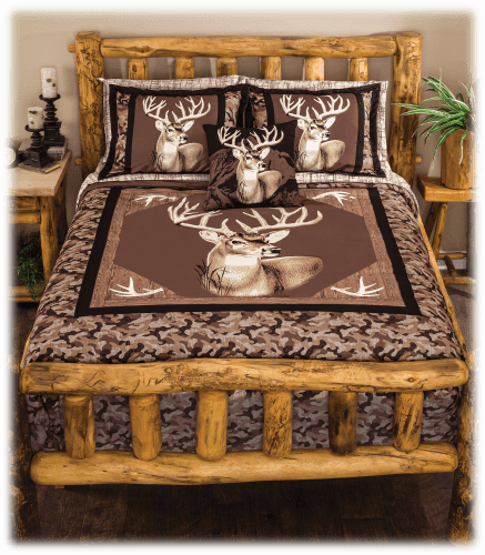 White River Home King of Bucks Bedding Collection Microfiber Comforter Set - King