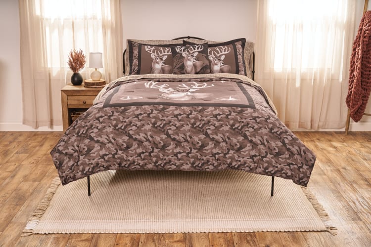 White River Home King of Bucks Bedding Collection Microfiber Comforter Set