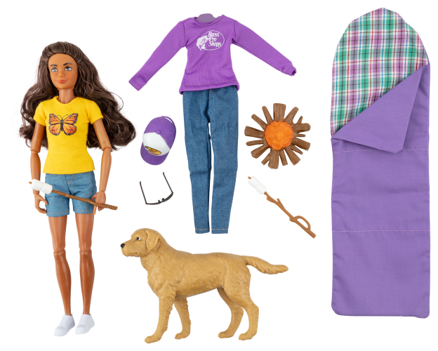 Barbie doll camping discount set