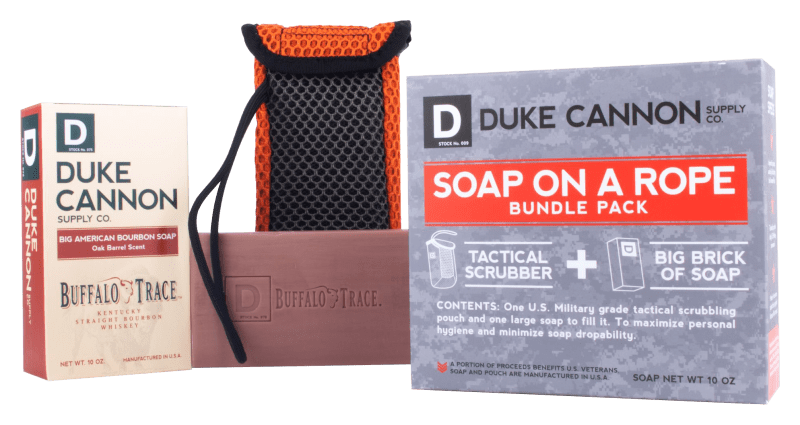 Duke Cannon Supply Co. Tactical Scrubber Soap Pouch and Bar Soap Bundle