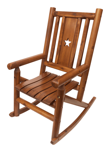 Leigh Country Amber Log Star Porch Rocker Bass Pro Shops