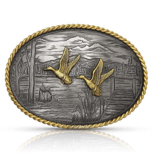 Montana Silversmiths Flying Ducks Belt Buckle Cabela s