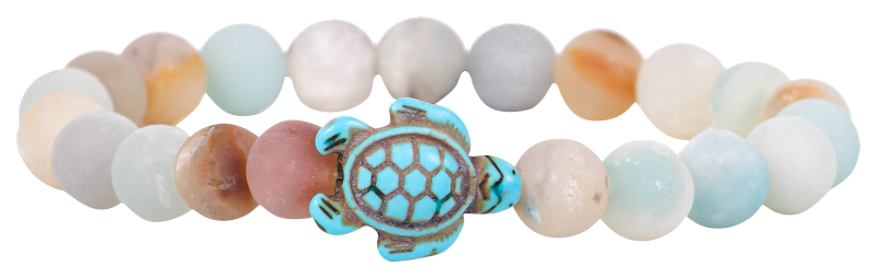 Fahlo Track-A-Turtle Sky Stone Bracelet