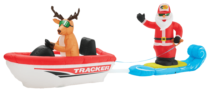 Bass Pro Shops Inflatable Wakeboarding Santa