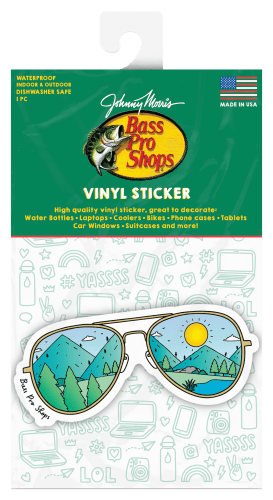 Bass Pro Shops Sunglasses with Nature Sticker