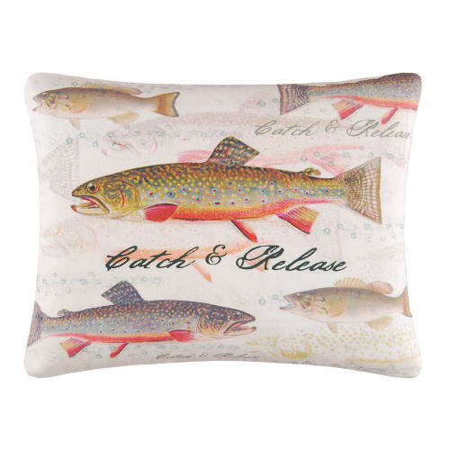C F Home Catch and Release Fishing Throw Pillow