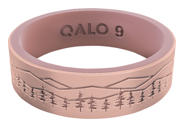 Qalo rose discount gold ring