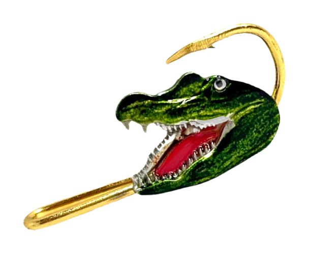 Hookits Alligator Head Fishing Hook Hat Pin Clip Cabela s