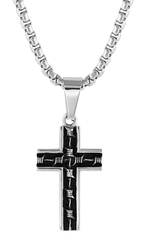 Wire cross necklace on sale