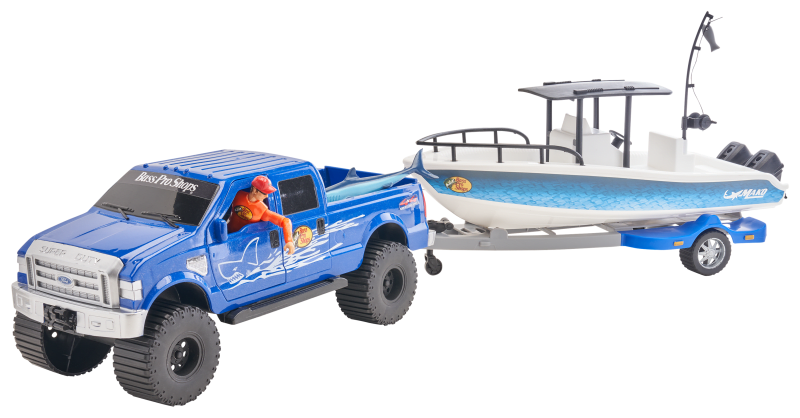 Bass Pro Shops Saltwater Fishing Truck and Boat Adventure Playset for Kids Bass Pro Shops