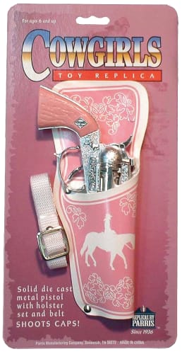 Parris Toys Cowgirls Toy Cap Gun and Holster Set for Kids Bass